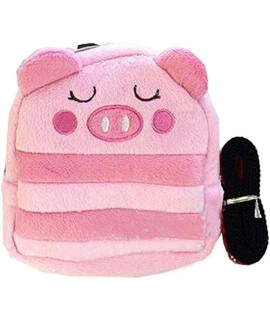 Panda Superstore Cartoon Dog Pet Dog Outside Travel Backpack Shoulders Backpack-Pink Pig