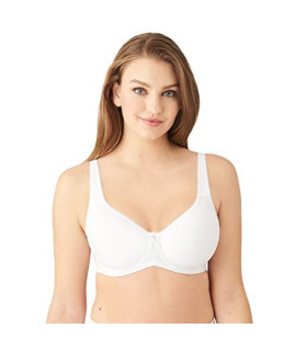 Wacoal Womens Plus-Size Basic Beauty contour Bra, White, 40g