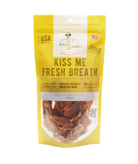 Mika & Sammys gourmet chicken Jerky Dog Treats Made in The USA (Kiss Me Fresh Breath 5 oz)