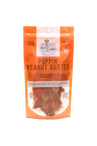 Mika & Sammys gourmet Jerky Dog Treats Made in The USA (Poppin Peanut Butter 5 Oz)