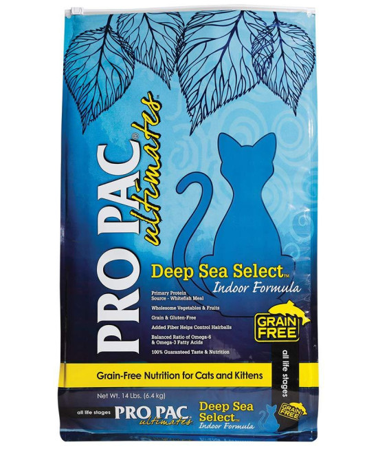 Pro Pac Ultimates Deep Sea Select Grain Free Dry Cat Food, 14 Lb.
