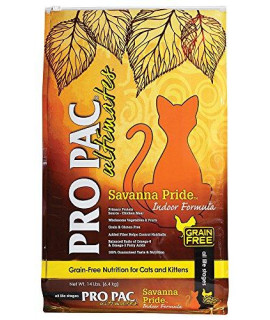 Pro Pac Ultimates Savanna Pride Grain Free Dry Cat Food, 14 Lb.
