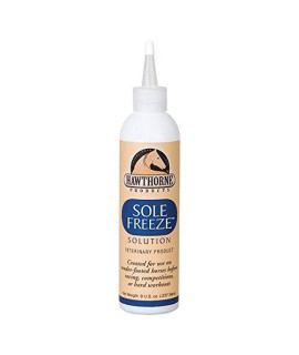 Hawthorne Products 8 Oz Sole Freeze Solution Veterinary Product for Tender Footed Horses to Harden Hoof