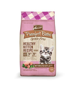 Merrick Purrfect Bistro grain Free cat Food, Dry cat Food, Healthy Kitten Food Recipe - 7 lb Bag
