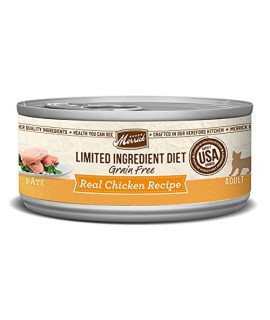 Merrick Limited Ingredient Diet Grain Free Real Chicken Recipe Pate Wet Cat Food - (24) 5 oz. Cans