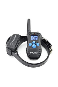 Petrainer Shock Collar For Dogs - Waterproof Rechargeable Dog Training E-Collar With 3 Safe Correction Remote Training Modes, Shock, Vibration, Beep For Dogs Small, Medium, Large