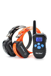 Petrainer Training Collar For Dogs - Waterproof Rechargeable Dog Training E-Collar With 3 Safe Correction Remote Training Modes, Static, Vibration, Beep For Dogs Small, Medium, Large