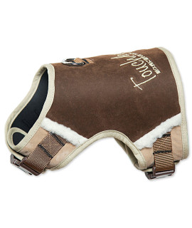 TOUcHDOg Tough-Boutique Adjustable Fashion Designer Pet Dog Harness and Leash combination X-Small Brown Plaid