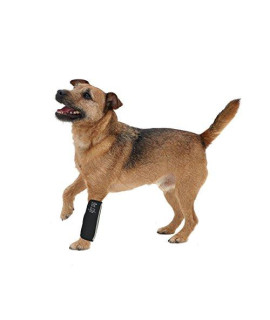 PET LIFE Extreme-Neoprene Joint and Hip Protective Recovery Supportive Reflective Pet Dog Sleeves, Small, Black