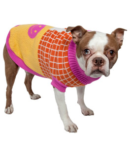 Pet Life A Lovable-Bark Pet Sweater - Designer Dog Sweater with Turtle Neck - Winter Dog clothes Designed to Keep Warm