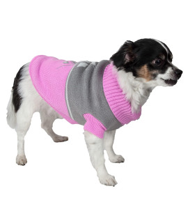 Pet Life A Snow Flake Pet Sweater - Designer Dog Sweater with Turtle Neck - Winter Dog clothes Designed to Keep Warm