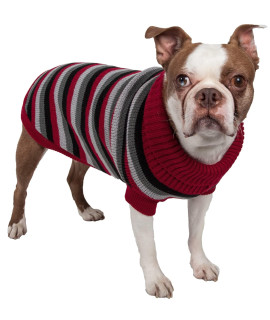 Pet Life A Polo-casual Lounge Pet Sweater - Designer Dog Sweater with Turtle Neck - Winter Dog clothes Designed to Keep Warm