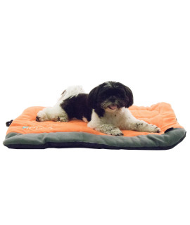 Helios combat-Terrain Outdoor cordura-Nyco Travel Folding Dog Bed Medium Orange grey
