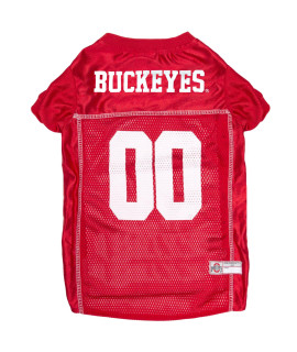 NcAA college Ohio State Buckeyes Mesh Jersey for DOgS cATS, Small Licensed Big Dog Jersey with your Favorite FootballBasketball college Team