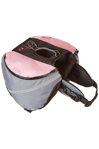 Doggles Dog Extreme Backpack grayPink Small