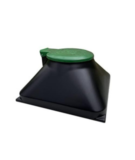 Doggie Dooley The Original In-Ground Dog Waste Disposal System, Black with Green Lid (3800X), 1 Count (Pack of 1)