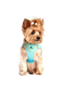 DOGGIE DESIGN American River Dog Harness Ombre Collection - Aruba Blue (S)