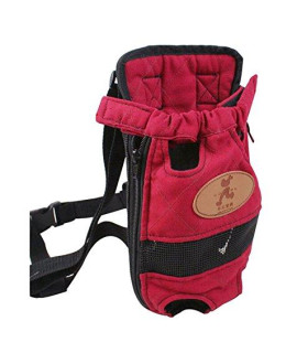 Panda Superstore Outdoor Travel Front Backpack Carrier Bag For Pets Red (Suitable For 0-3Kg)