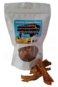 Great Dog Bison Achilles Tendon Chews 3/4 LB Bag - Sourced and Made in USA