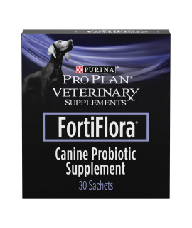 Purina Pro Plan Veterinary Supplements FortiFlora Dog Probiotic Supplement canine Nutritional Supplement - (6) 30 ct. Boxes