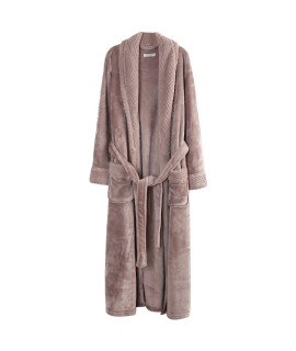 Richie House Womens Plush Soft Warm Fleece Bathrobe RH1591-D-S