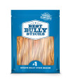 Best Bully Sticks 5-6 Inch 100% Natural Beef Bladder Sticks Dog Treats (30 Pack) - Single-Ingredient Dental Health Dog chews - Safe Alternative to Rawhide