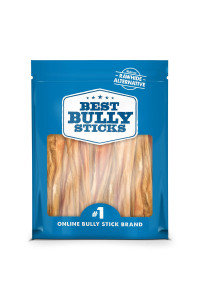 Best Bully Sticks 5-6 Inch 100% Natural Beef Bladder Sticks Dog Treats (30 Pack) - Single-Ingredient Dental Health Dog chews - Safe Alternative to Rawhide