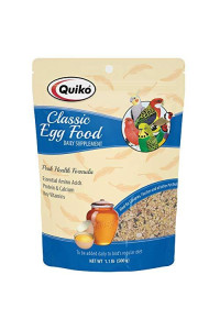 Quiko Classic Egg Food Daily Supplement - Peak Health Formula, Ideal For Canaries, Finches And All Other Pet Birds, 1.1 Lb.