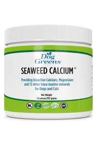 Dog greens Seaweed calcium for Pets, Vet Recommended, Tested for Purity, 14 Ounces, Formerly Natures Best Seaweed calcium, 1 Pack
