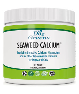 Dog greens Seaweed calcium for Pets, Vet Recommended, Tested for Purity, 14 Ounces, Formerly Natures Best Seaweed calcium, 1 Pack