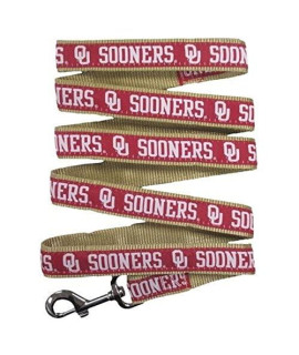 Pets First collegiate Pet Accessories, Dog Leash, Oklahoma Sooners, Small