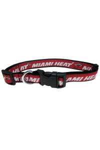 NBA MIAMI HEAT Dog collar, Size Large Best Pet collar for all Sports Fans