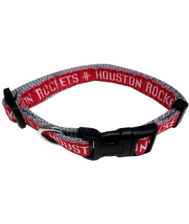 NBA HOUSTON ROcKETS Dog collar, Size Large Best Pet collar for all Sports Fans