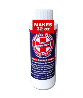 Ring Out - Control and Help Ringworm for Cats, Dogs, Sheep, Goats, Cattle, Horses, all Pets and Livestock makes 32 oz. of Spray