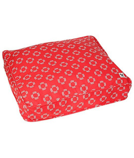 Molly Mutt Washable Dog Bed cover, cotton Dog Bed cover, Lady in Red, Huge,dd53c