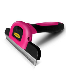 DakPets Pet Grooming Brush Effectively Reduces Shedding by up to 95% Professional Deshedding Tool for Dogs and Cats