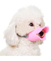 Nacoco Anti Bite Duck Mouth Shape Dog Mouth Covers Anti-Called Muzzle Masks Pet Mouth Set Bite-Proof (Pink, M)