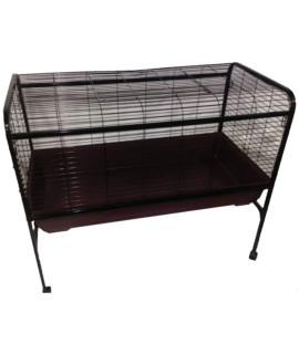 A&E cage company Deluxe Rabbit cage & Stand 47 x 40 x 25 PlasticMetal