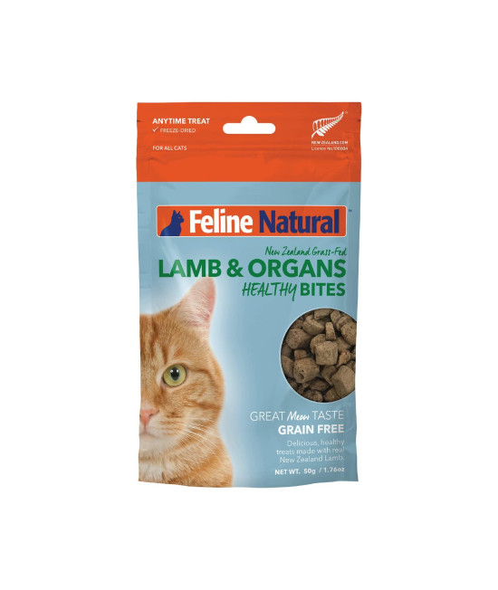 Feline Natural Grain-Free Freeze Dried Cat Treats, Lamb 176Oz