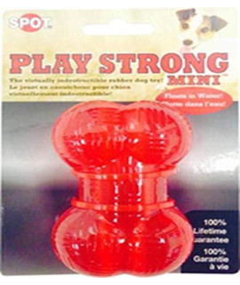 Ethical Dog Ethical Pets 54099 Play Strong Rubber Bone, 3.5, Red