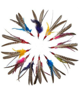Go Cat Da Bird Asuper Refilla 12-Pack (Genuine Guinea Feathers)
