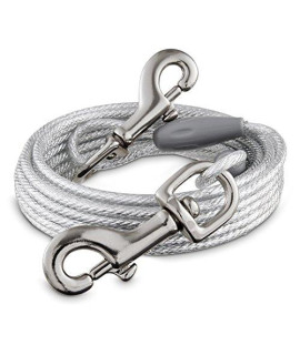 You & Me Reflective Large Free to Flex Dog Tie-Out cable 40 L For Dogs up to 100 Lbs.
