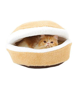 Panda Superstore Four Seasons Shell Nest Windproof Removable Pet Cat Bed House 45Cm