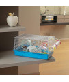 Ferplast Paula Small Hamster Cage | Fun & Interactive Cage Measures Measures 18.11L x 11.61W x 9.6H & Includes All Accessories