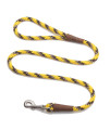 Mendota Pet Snap Leash - British-Style Braided Dog Lead, Made in The USA - Harvest, 38 in x 4 ft - for SmallMedium Breeds