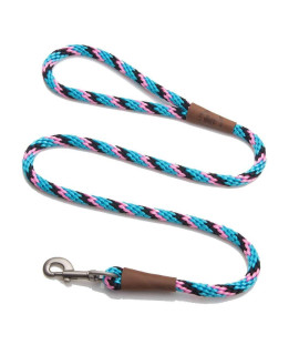 Mendota Pet Snap Leash - British-Style Braided Dog Lead, Made in The USA - Starbright, 12 in x 4 ft - for Large Breeds