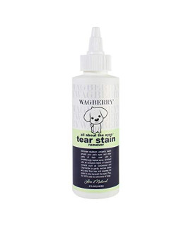 Wagberry All About The Eyes Tear Stain Remover - Natural and Gentle Solution with Chamomile to Effectively Clean Around Your Dogs Eyes - Love IT Natural, Made in USA, 4oz