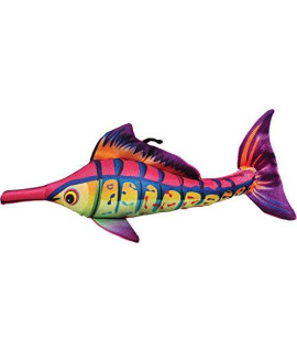 SCOOCHIE PET PRODUCTS Carlie Fish Dog Plush Toy, 14-Inch