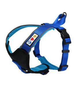 Pawtitas Vest Adjustable Padded Reflective Dog Harness Provides comfort control for Walk Train and Reduces Pull Tugging great Pet Accessories Step in Dog Harness Small Blue Vest
