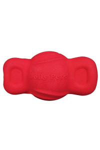 Jolly Pets Tuff Teeter Bouncing Treat Dispenser Dog Toy, 5 Inches, Red (JTR52)